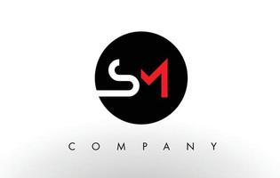 SM Logo.  Letter Design Vector. vector