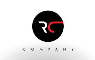 logotipo de rc. vector de diseño de letra.