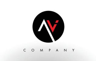 AV Logo.  Letter Design Vector. vector