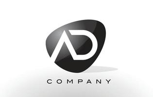 AD Logo.  Letter Design Vector. vector