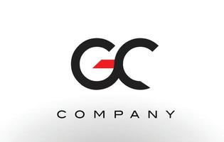 logotipo de gc. vector de diseño de letra.