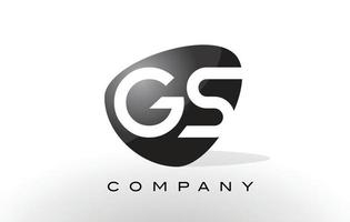 logotipo de gs. vector de diseño de letra.