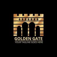 Golden gate company logo vector