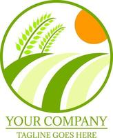 Farming company logo tamplate vector