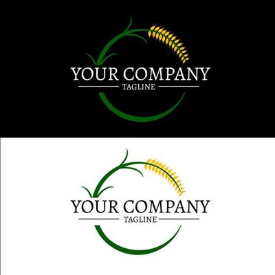 Farming company logo tamplate