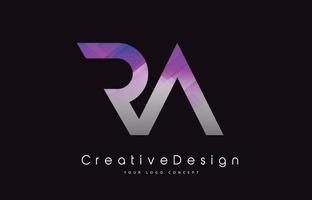 RA R A Letter Logo Design. Creative Icon Modern Letters Vector Logo.