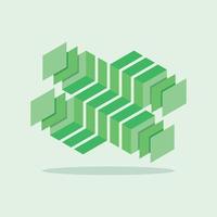 isometric layers structure design free vector