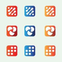 colección de diseños de iconos de aplicaciones modernas vector gratuito