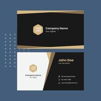 Creative Templates Business Card. Balck and Gold Business Cards. Professional and elegant abstract card templates perfect for your company and job title. vector design templates. clean business cards.