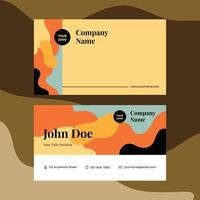 Classic business card design template, suitable for content marketing tool vector