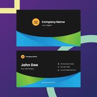 Gradient blue business card, suitable for content marketing tool vector