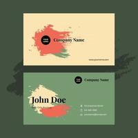 Pastel business card design template, suitable for content marketing tool vector