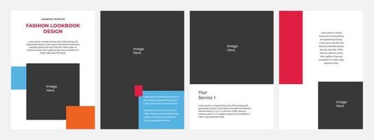 Creative business brochure design template, suitable for marketing tool and content media social vector