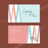 Modern Business card design template, suitable for content marketing tool vector