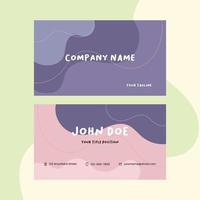 Candy business card design template, suitable for content marketing tool vector