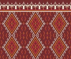 Pattern Ethnic fabric texture Geometric Vector Aztec oriental illustration retro ceramic tile