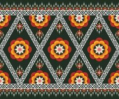 Pattern Ethnic fabric texture Geometric Vector Aztec oriental illustration retro ceramic tile