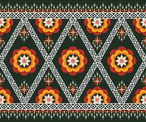 Pattern Ethnic fabric texture Geometric Vector Aztec oriental illustration retro ceramic tile