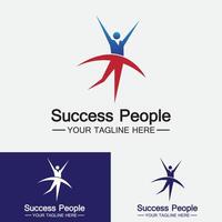 Success People Logo Vector  Design Template