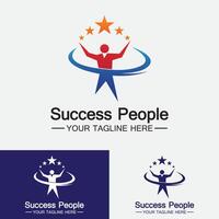 Success People Logo Vector  Design Template