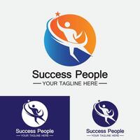 Success People Logo Vector  Design Template