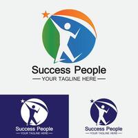 Success People Logo Vector  Design Template