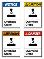 Overhead Crane Symbol Sign On White Background vector