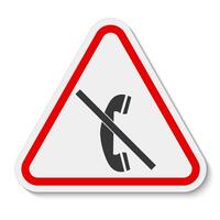 Symbol Do not use the phone vector