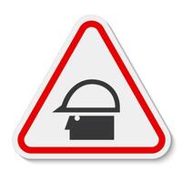 Caution Sign Wear Protective Equipment,With PPE Symbols vector