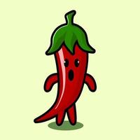 chili character with expression vector