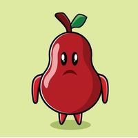 personaje de guayaba con expresión vector