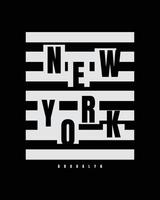 ilustración vectorial de gráfico de letra. Nueva York. perfecto para diseñar camisetas, camisas, sudaderas con capucha, etc. vector