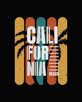 CALIFORNIA illustration typography. perfect for t shirt design vector