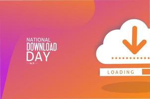 National download day dec 28 vector illustration