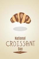 Ilustración de vector de día nacional del croissant