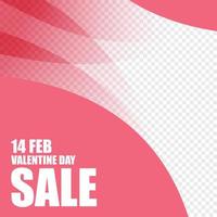 valentine day red and pink post design part eighty vector