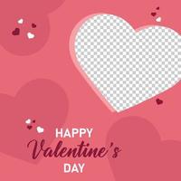valentine day red and pink post design part ninety nine vector