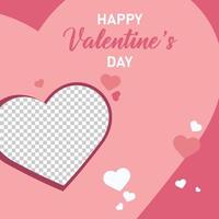 valentine day red and pink post design part ninety six vector