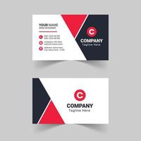 Modern red business card template, Creative and simple business card, Corporate business card template, Clean professional business card template, visiting card, business card template vector