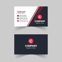 Modern red business card template, Creative and simple business card, Corporate business card template, Clean professional business card template, visiting card, business card template vector