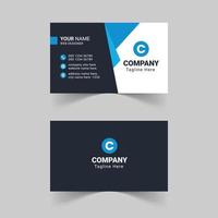 Modern blue business card design template, Creative And Professional Business Card, Business Card Design Template, Corporate Business Card Design vector