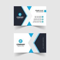 Modern blue business card design template, Creative And Professional Business Card, Business Card Design Template, Corporate Business Card Design vector