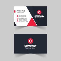 Modern red business card template, Creative and simple business card, Corporate business card template, Clean professional business card template, visiting card, business card template vector