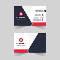 Modern red business card template, Creative and simple business card, Corporate business card template, Clean professional business card template, visiting card, business card template vector