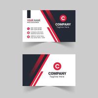 Modern red business card template, Creative and simple business card, Corporate business card template, Clean professional business card template, visiting card, business card template vector