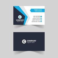 Modern blue business card design template, Creative And Professional Business Card, Business Card Design Template, Corporate Business Card Design vector