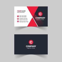 Modern red business card template, Creative and simple business card, Corporate business card template, Clean professional business card template, visiting card, business card template vector