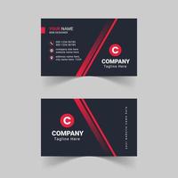 Modern red business card template, Creative and simple business card, Corporate business card template, Clean professional business card template, visiting card, business card template vector