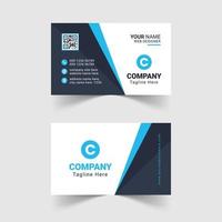 Modern blue business card design template, Creative And Professional Business Card, Business Card Design Template, Corporate Business Card Design vector