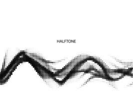 black and white halftone stylish motion pattern background vector